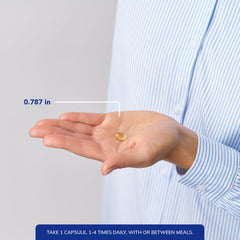 Label closeup on Pure Encapsulations E.P.O. bottle highlighting ingredients.