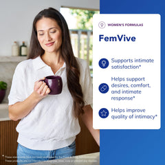Pure Encapsulations FemiVive daily dosage capsules shown
