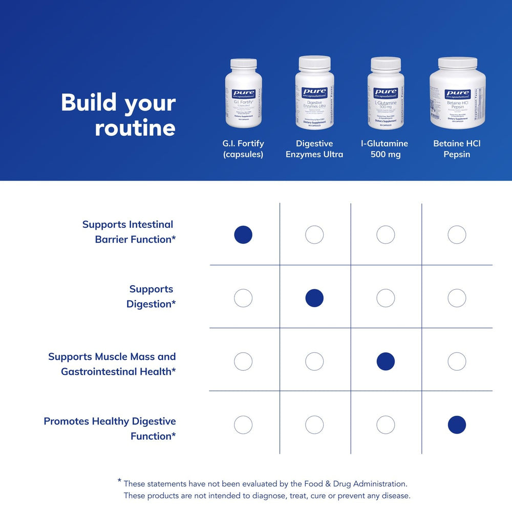 Hand holding GI Fortify bottle signals simple daily routine.