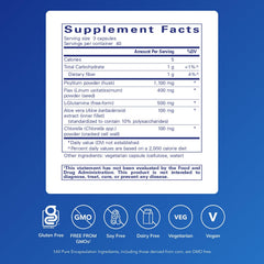 Pouring GI Fortify capsules suggests easy daily intake for digestive health.