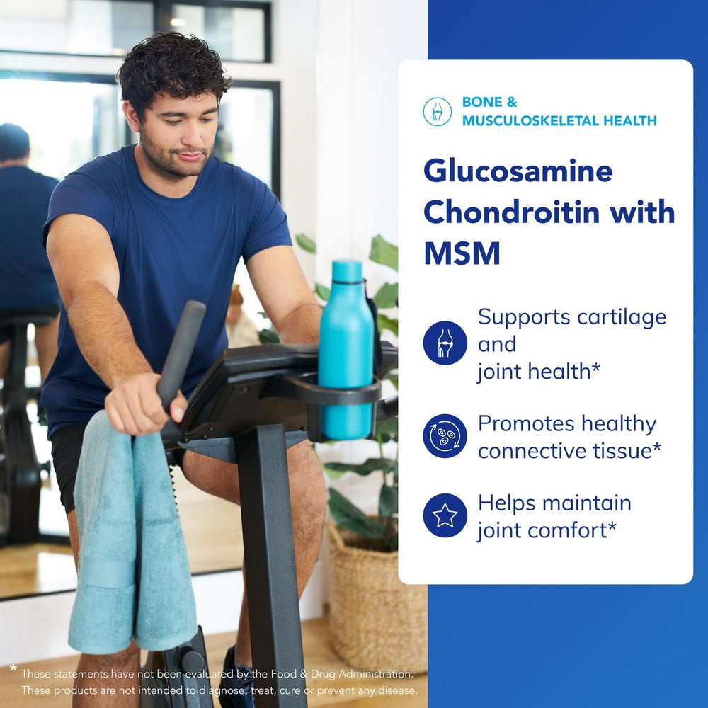 Pure Encapsulations glucosamine chondroitin with MSM label shows gluten-free formula