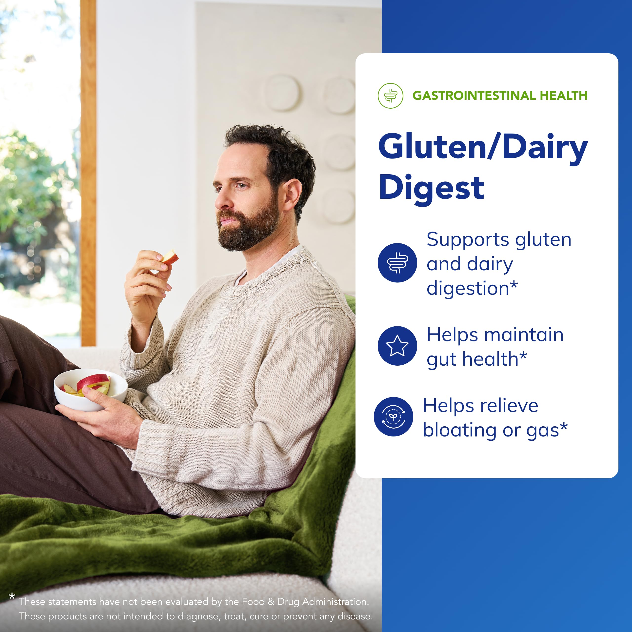 Pure Encapsulations Gluten/Dairy Digest packaging label highlights purity.
