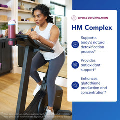Pure Encapsulations HM Complex label close-up showing allergen-free formula.