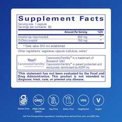 Pure Encapsulations Inositol Complex capsules-closeup highlighting easy-to-swallow form