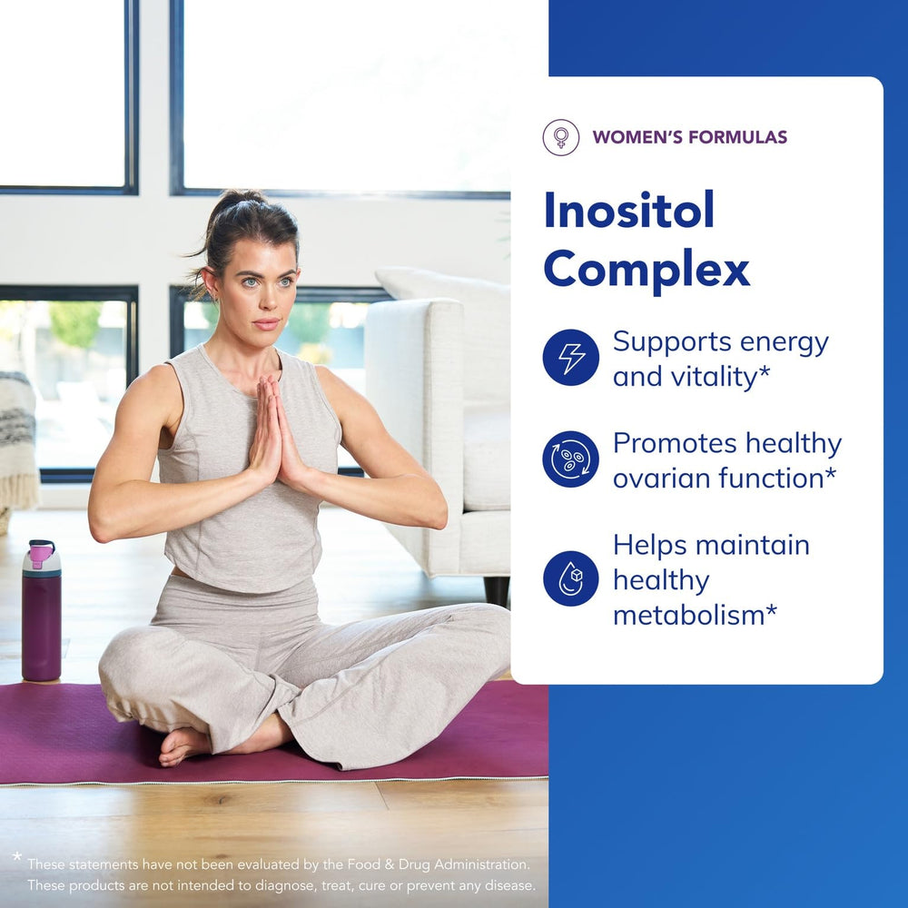 Pure Encapsulations Inositol Complex label-detail with clean, allergen-free design
