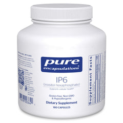 Pure Encapsulations IP6 bottle label highlighting antioxidant support for daily wellness