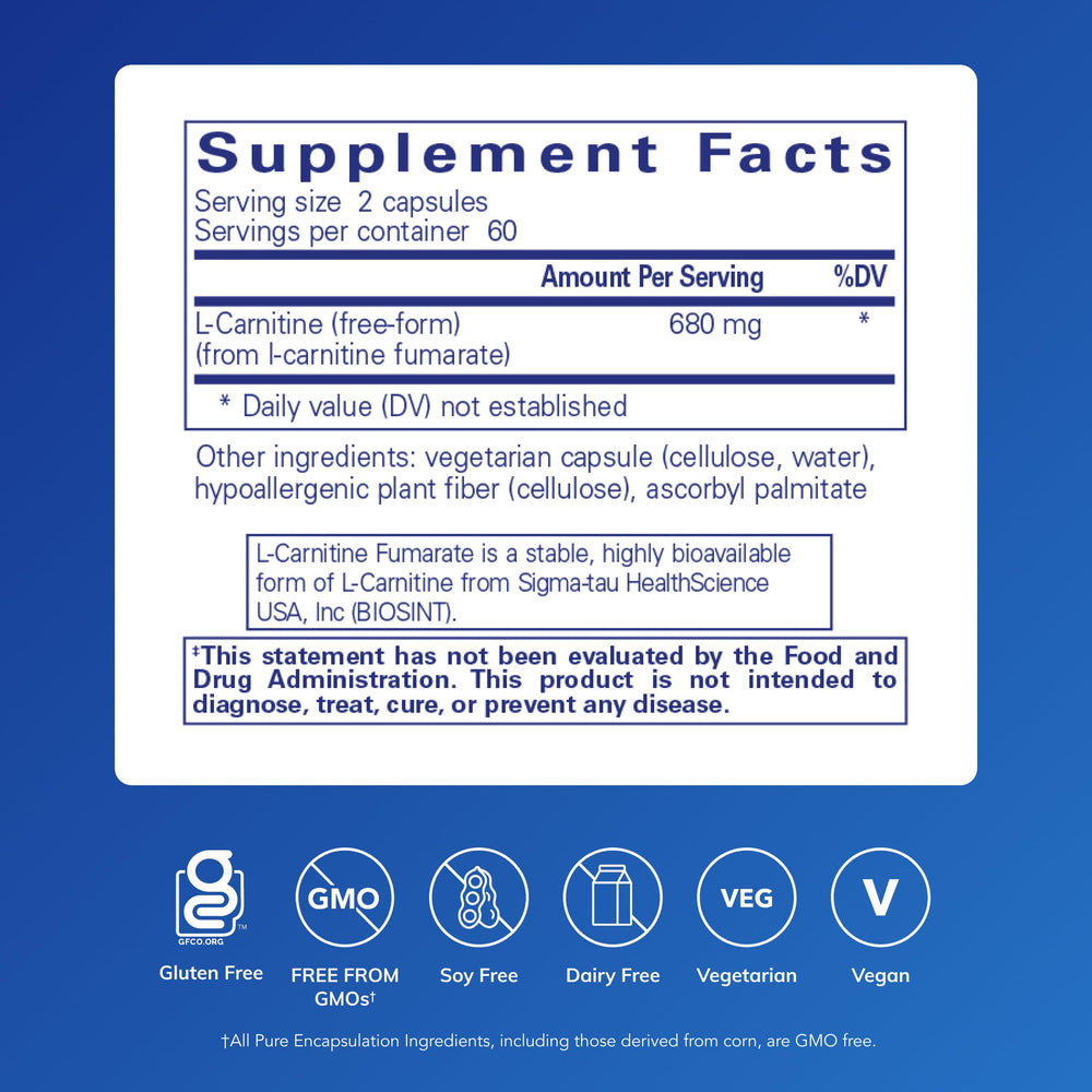 Label close-up highlights allergen-free formula and trusted purity