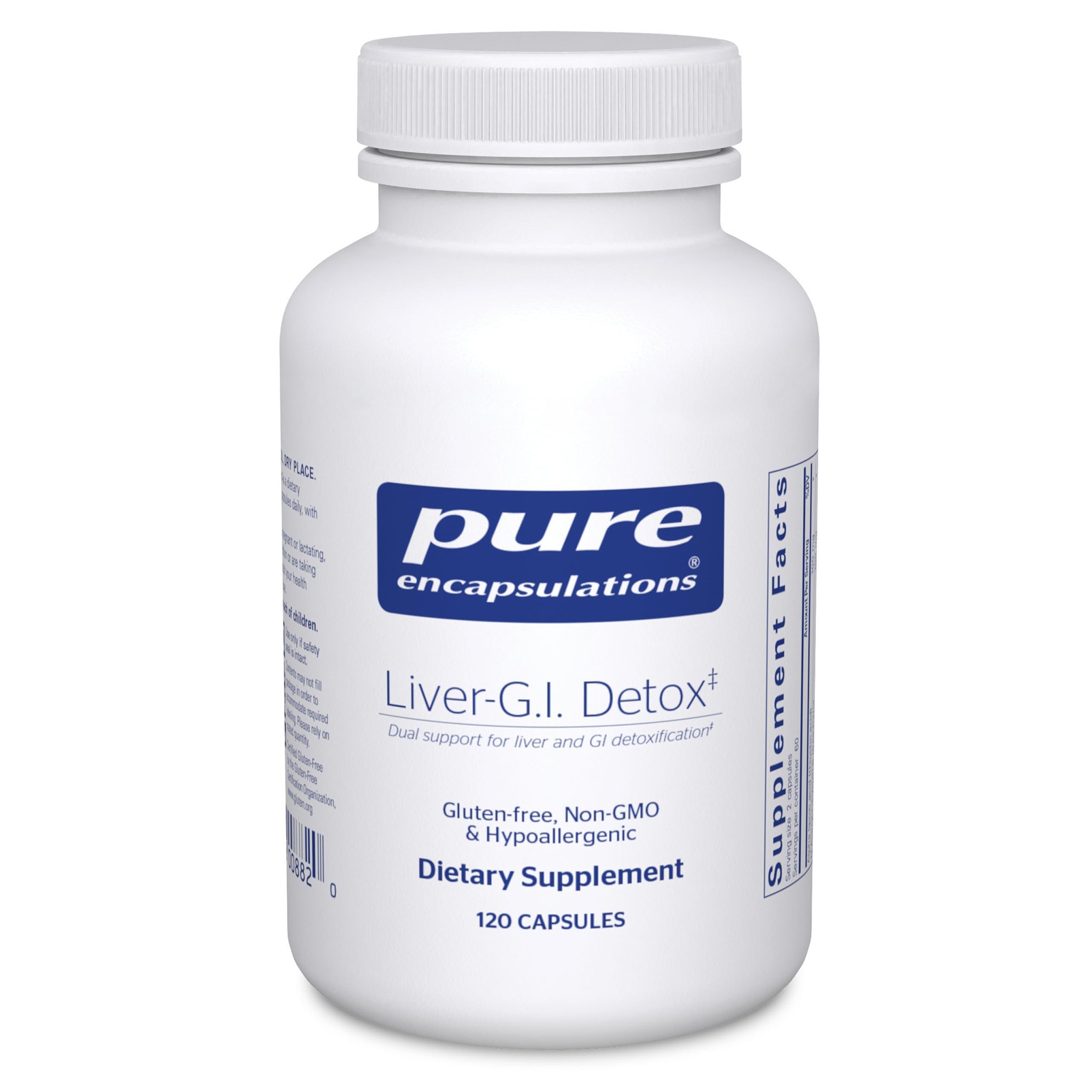 Pure Encapsulations Liver-G.I. Detox bottle for daily liver and GI support.