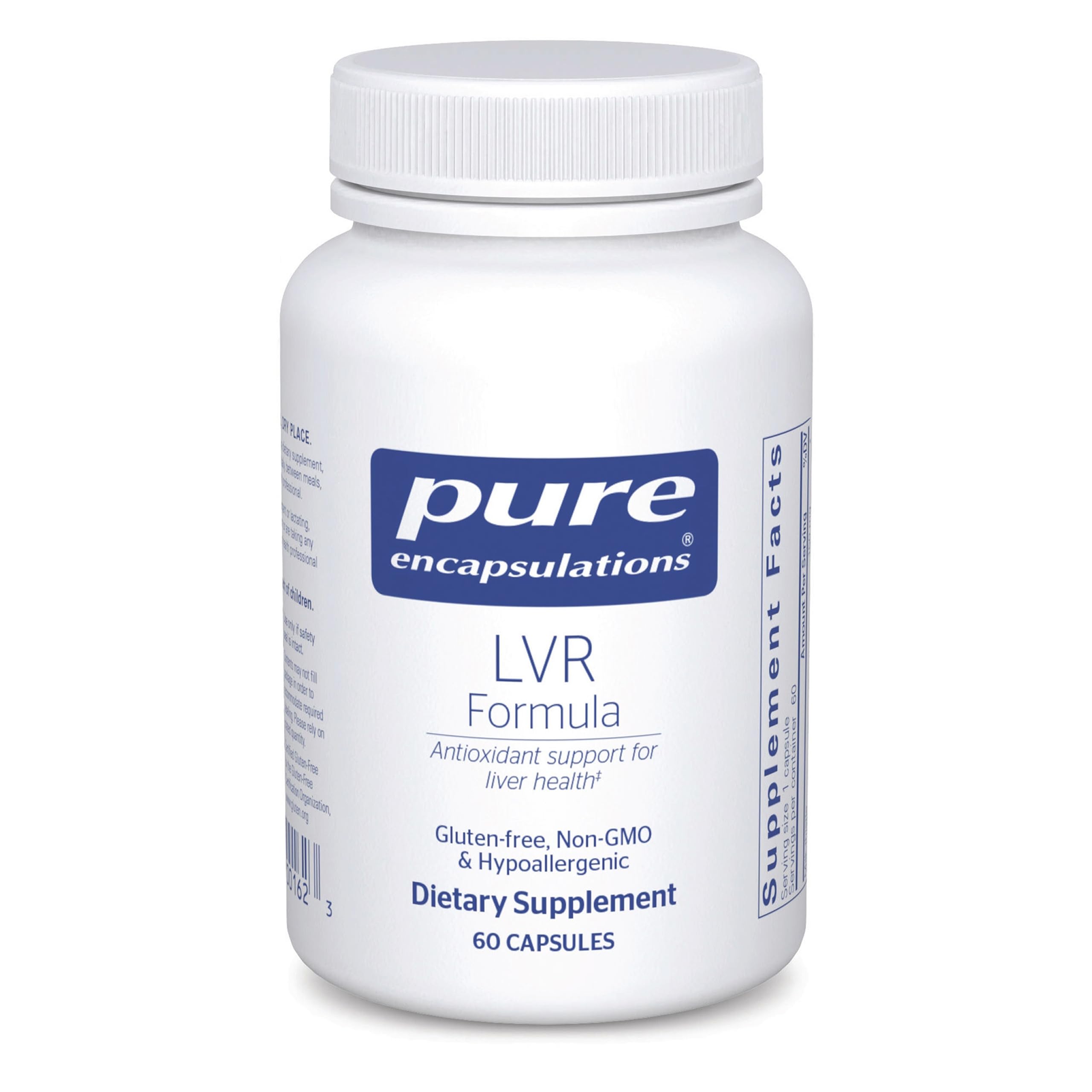 Pure Encapsulations LVR Formula bottle with liver support capsules