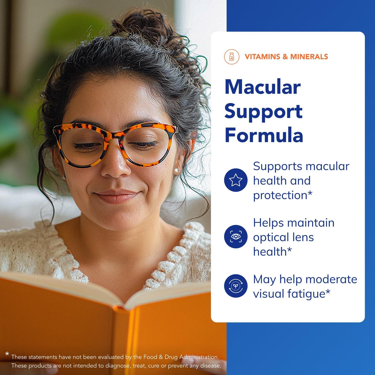 Pure Encapsulations Macular Support label close-up showing lutein and zeaxanthin.
