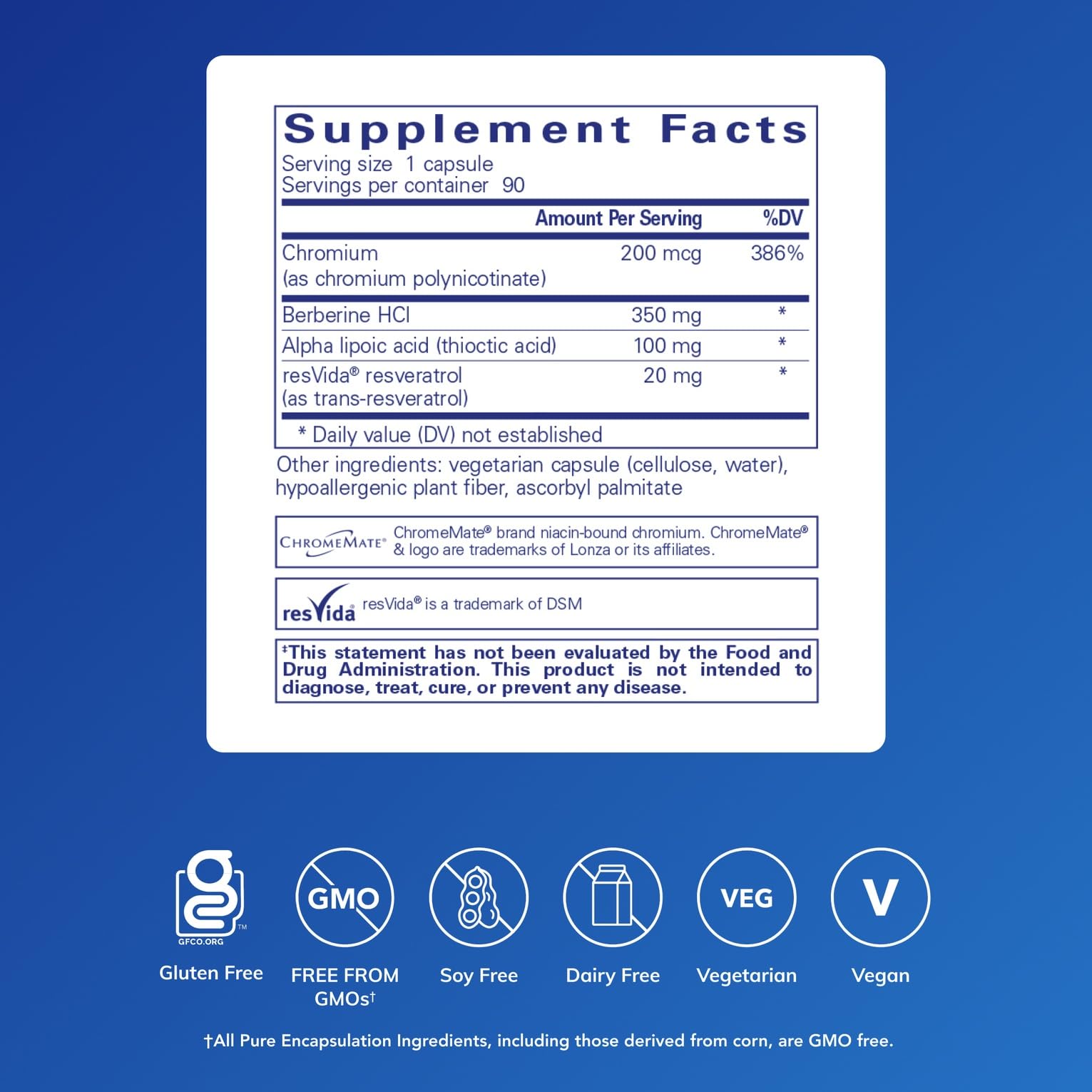Pure Encapsulations Metabolic Xtra bottle back shows ingredients and usage notes