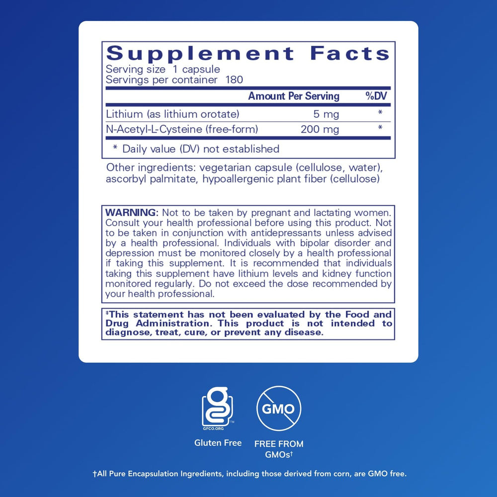 Pure Encapsulations NAC brain-support capsules promote neurotransmitter balance.