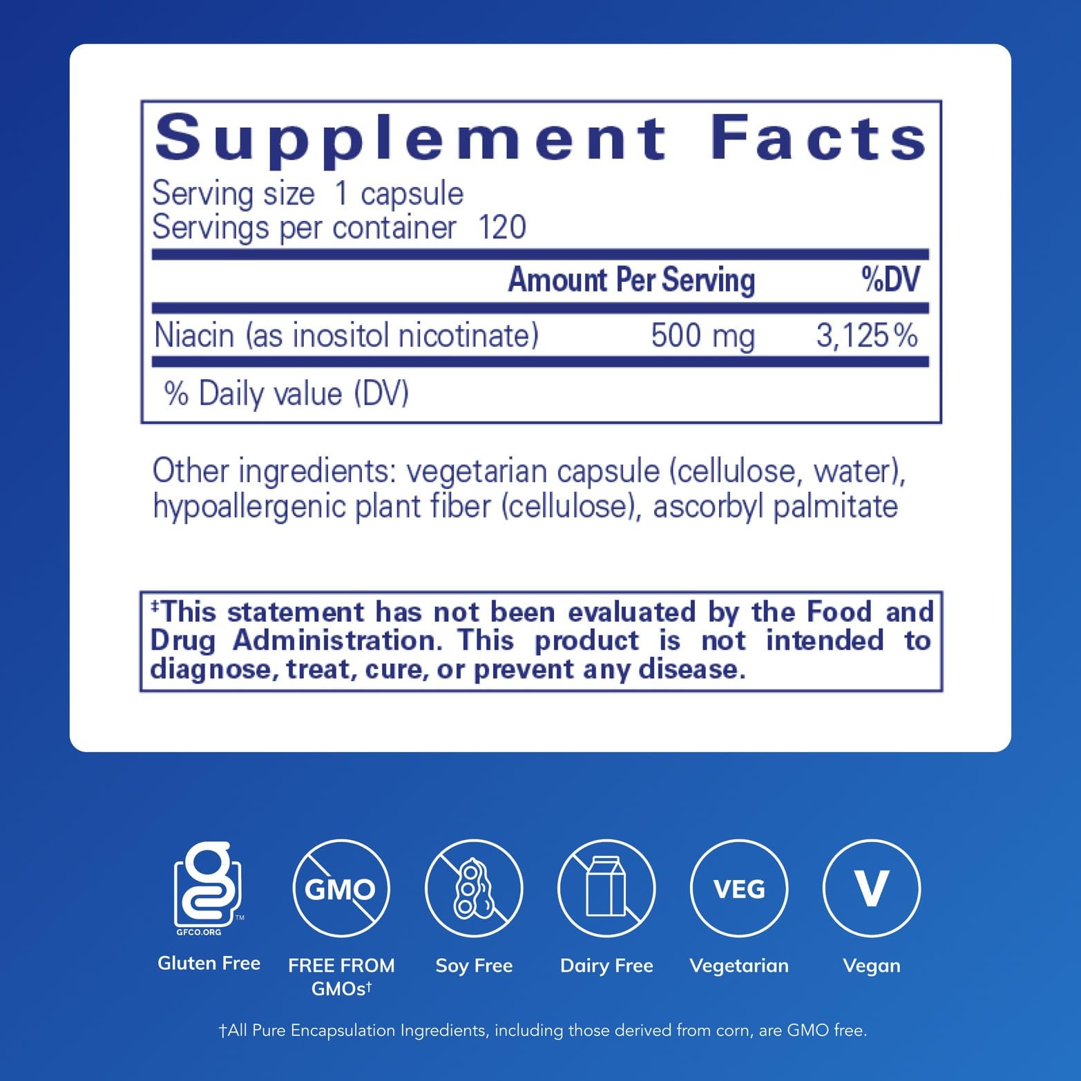 Pure Encapsulations Niacitol capsules ready for daily use and metabolism support.
