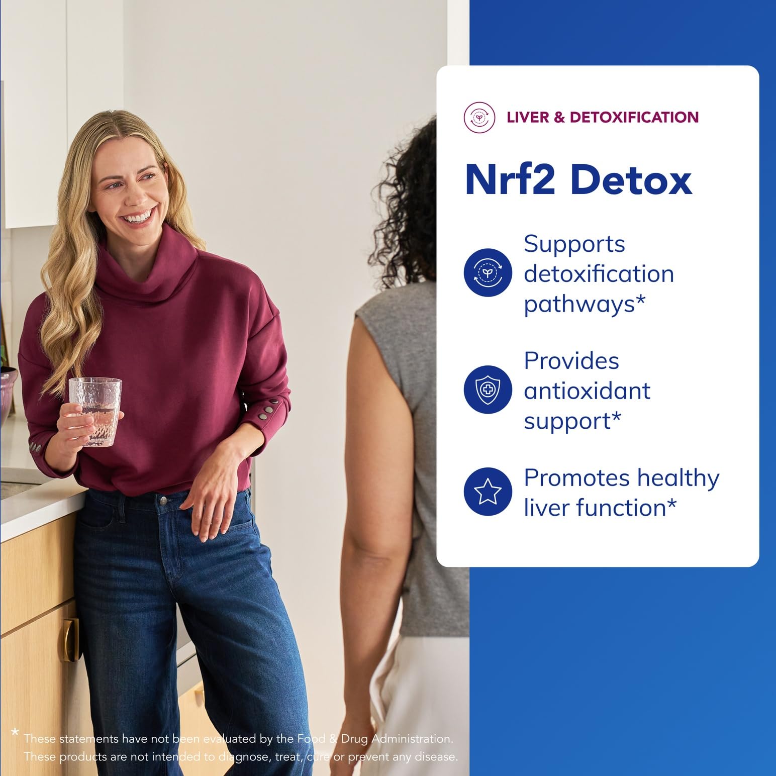 Front label of Pure Encapsulations Nrf2 Detox with clean, trustworthy branding.