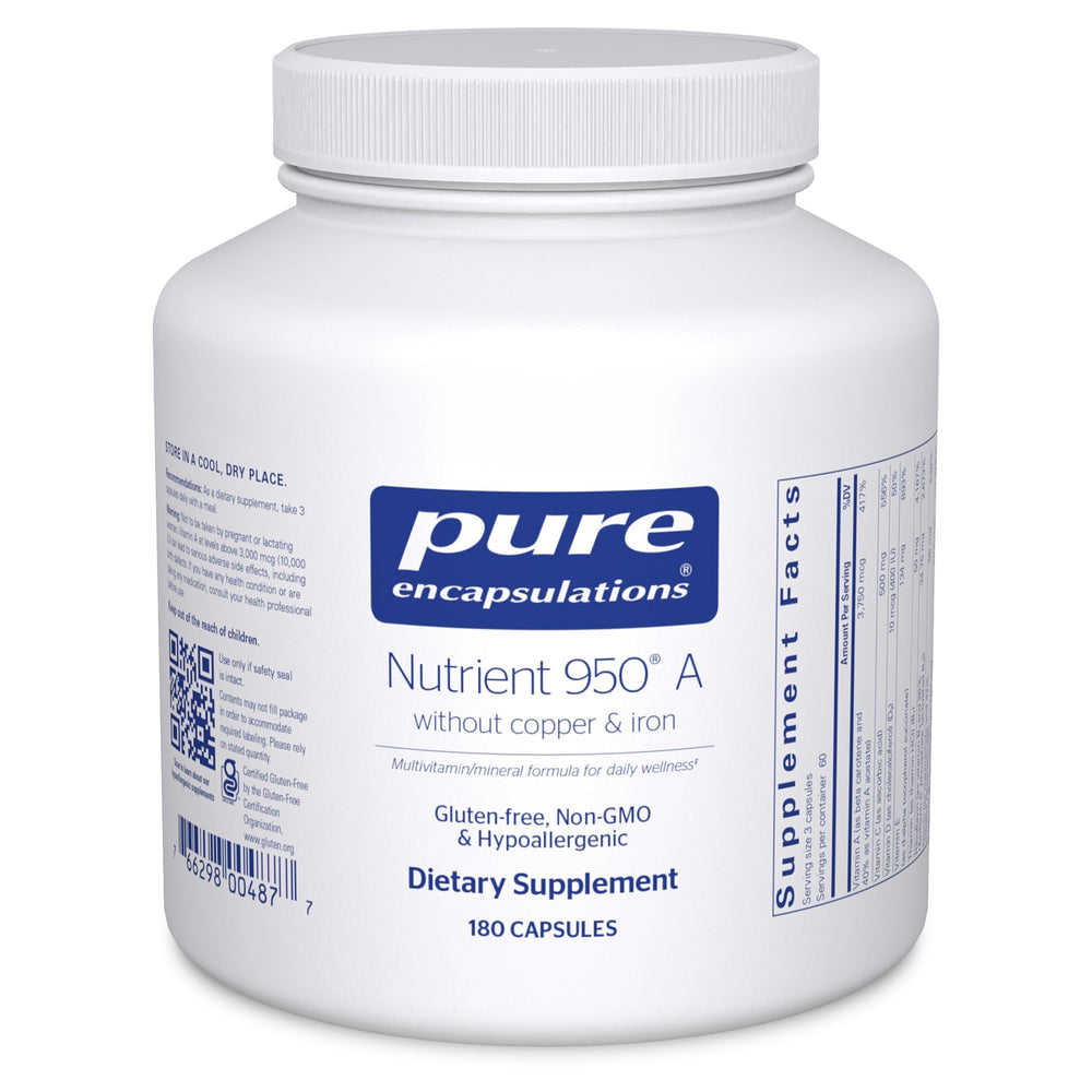 Pure Encapsulations Nutrient 950-A bottle with capsules for daily wellness
