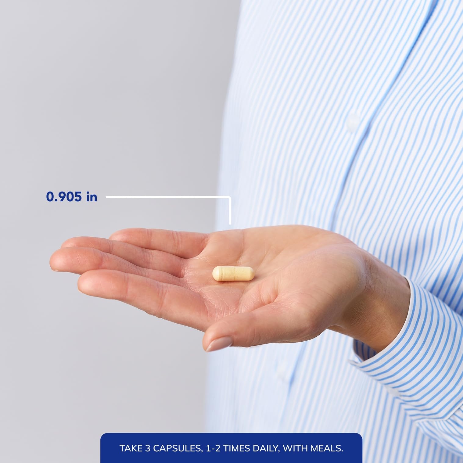 Pure Encapsulations Nutrient 950 bottle with serving size label helps plan intake