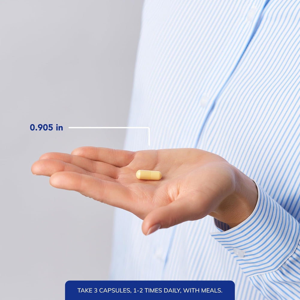 Pure Encapsulations Nutrient 950 capsules closeup emphasizes pure ingredients and gentle tolerance.