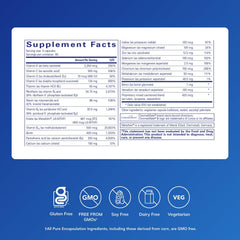 Pure Encapsulations Nutrient 950 label closeup shows clean ingredient profile for daily use.