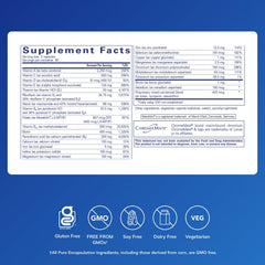 Pure Encapsulations Nutrient 950 tablets side view for easy dosing