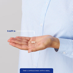 Pure Encapsulations Pregnenolone bottle in hand for on-the-go use