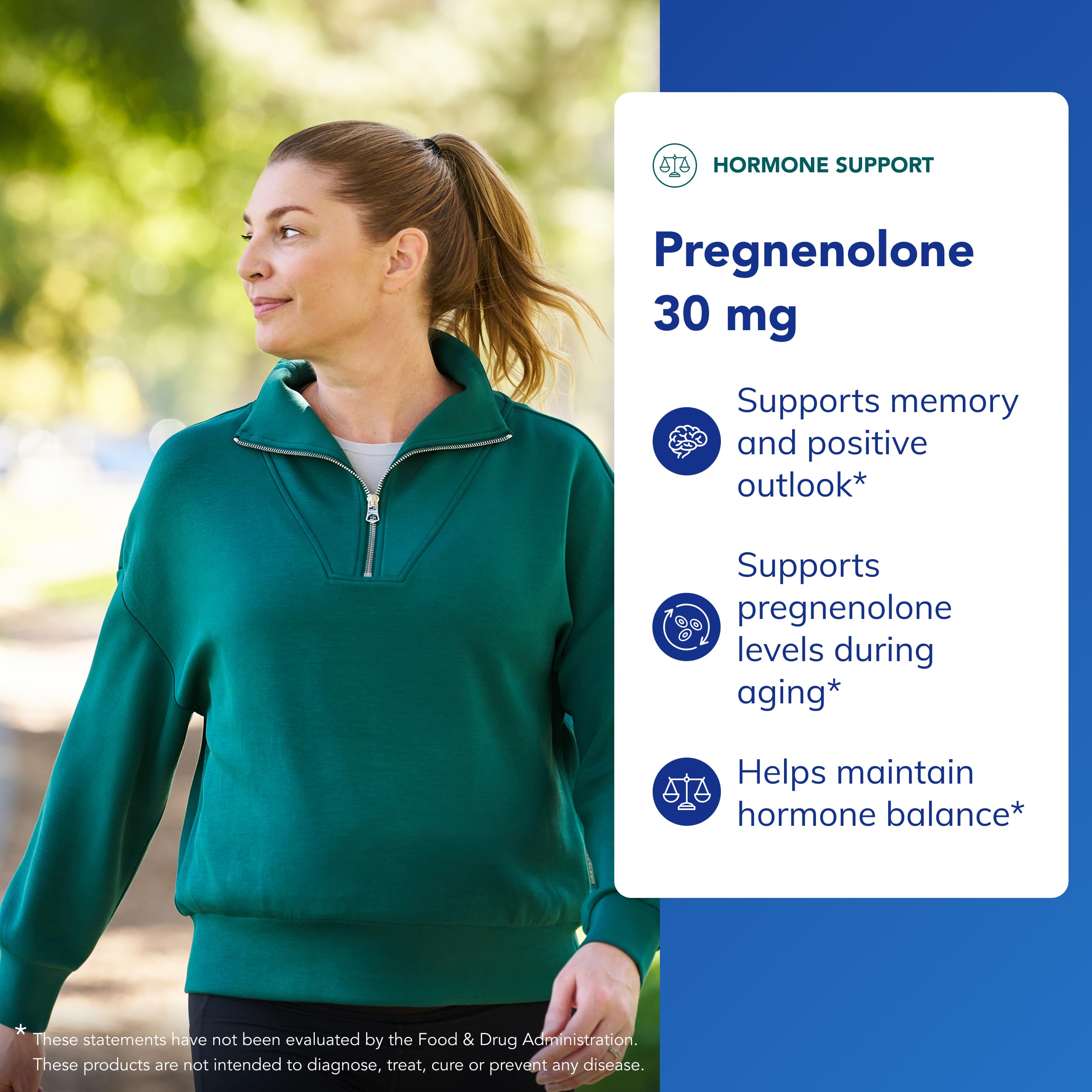 Pure Encapsulations Pregnenolone 30 mg label close-up with clear ingredient notes