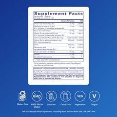 Pure Encapsulations PureGenomics B-Complex capsules close-up highlighting the B12 blend