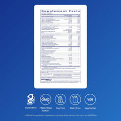 Pure Encapsulations PureLean Nutrients label closeup highlighting ingredients for metabolic support.