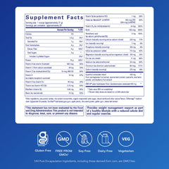 Pure Encapsulations PureLean Protein shake poured for on-the-go nutrition.