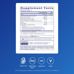 Closeup of RevitalAge Ultra 90s packaging, emphasizing antioxidant-rich formula