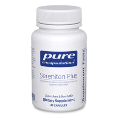 Pure Encapsulations Sereniten Plus bottle offering calm stress support.