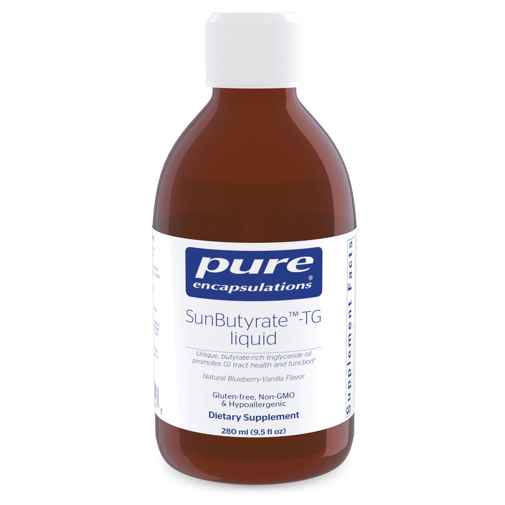 Pure Encapsulations SunButyrate-TG Liquid bottle for easy daily gut support.
