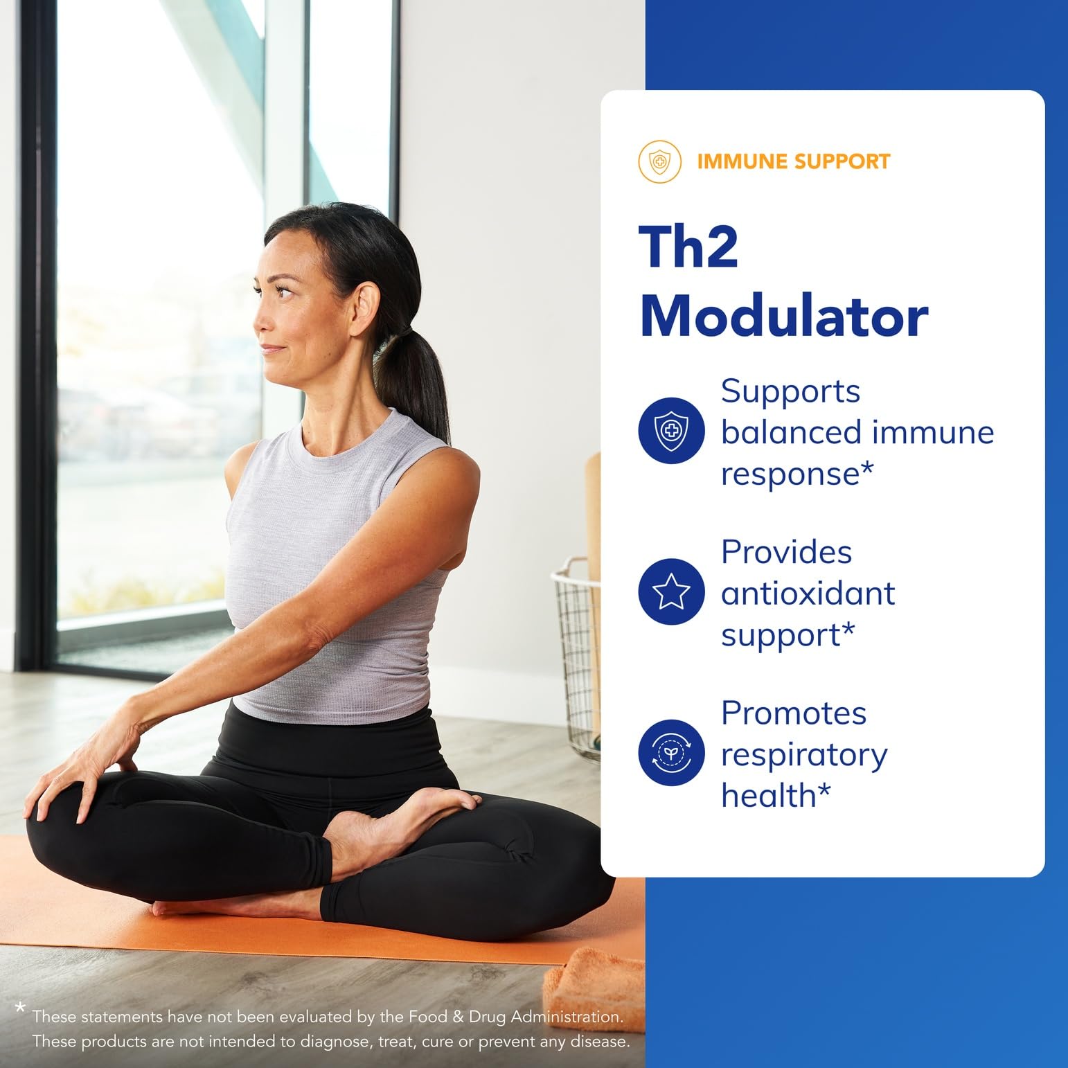 Th2 Modulator NAC ingredient supports antioxidant pathways and mucolytic activity.