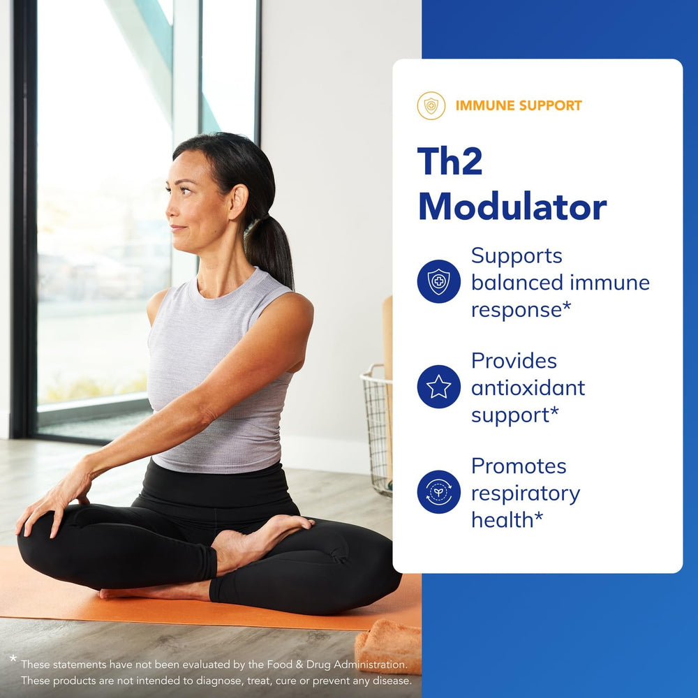 Th2 Modulator NAC ingredient supports antioxidant pathways and mucolytic activity.