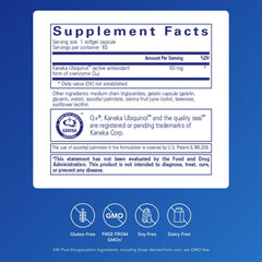 Pure Encapsulations Ubiquinol-QH 50 mg softgel capsules close-up