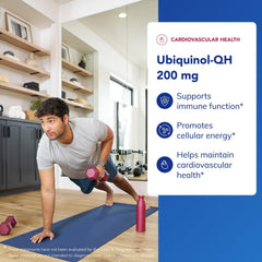 Pure Encapsulations ubiquinol-qh bottle top, non-GMO and allergen-conscious.