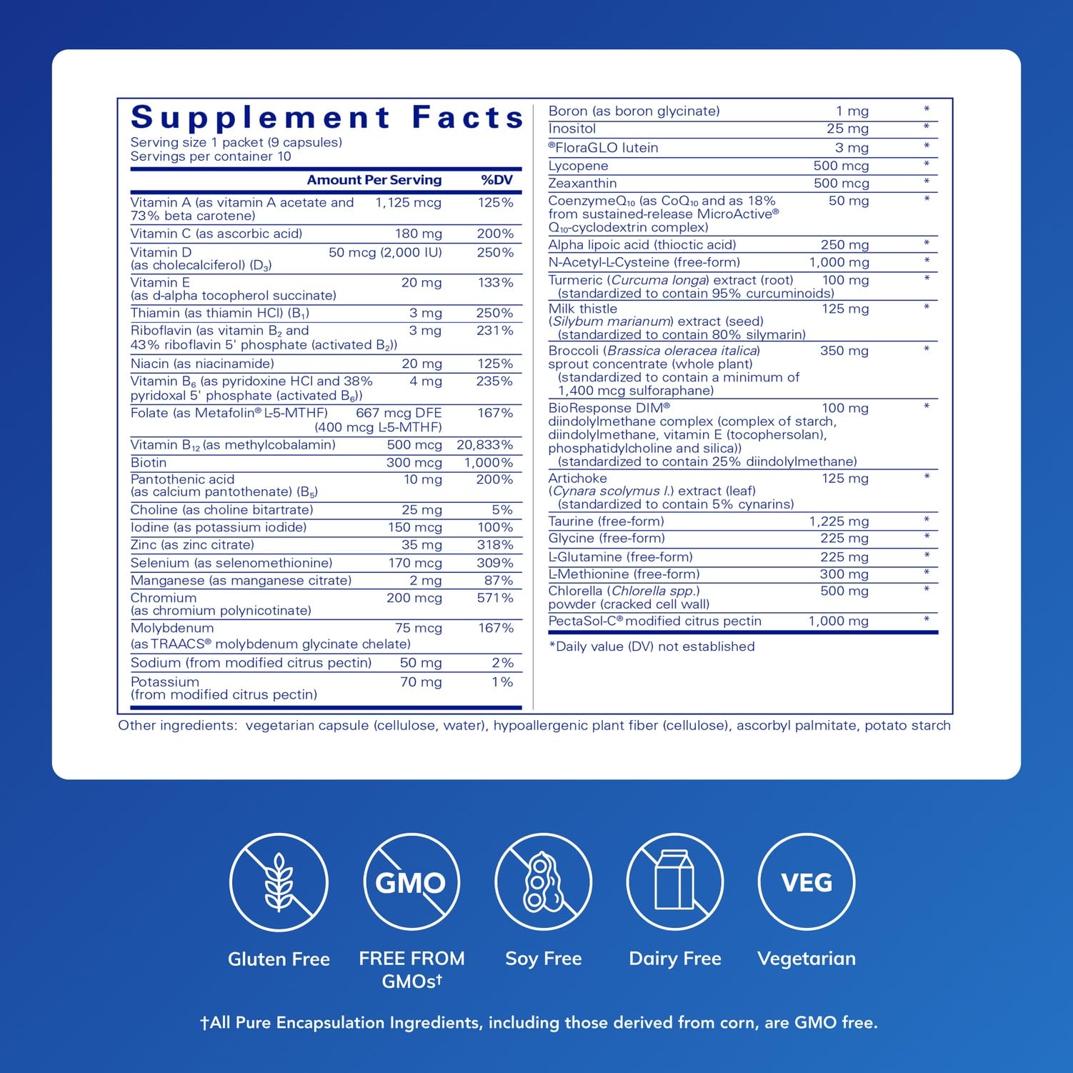 UltraDetox 10-day packets arranged for convenient daily detox support