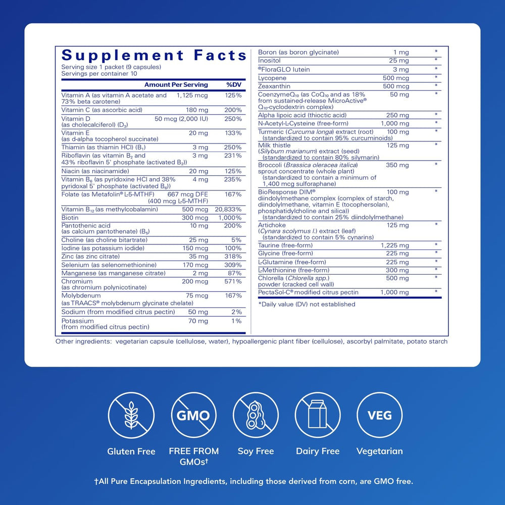 UltraDetox 10-day packets arranged for convenient daily detox support