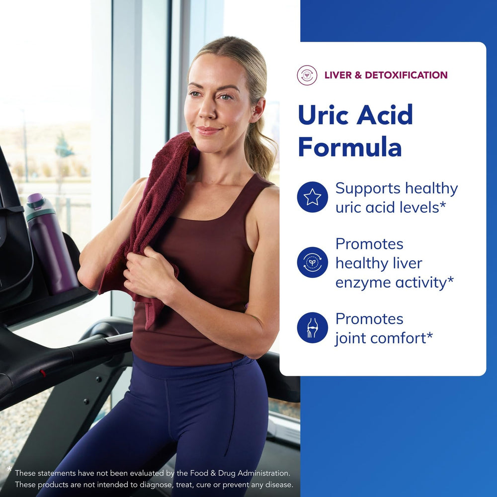 Pure Encapsulations Uric Acid Formula capsules arranged for daily use.