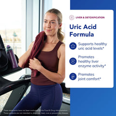 Pure Encapsulations Uric Acid Formula capsules arranged for daily use.