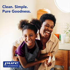 Pure Encapsulations Women's Pure Pack key benefits graphic highlighting bone and heart health.