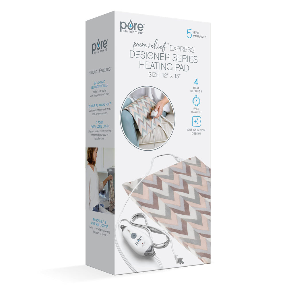 Desert herringbone design on PureRelief Express adds stylish home appeal.
