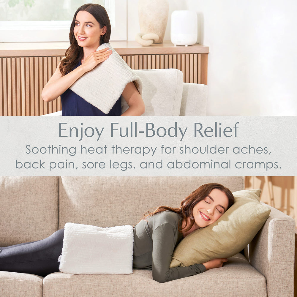 Pure Enrichment PureRadiance heat settings display with six levels for customized warmth.
