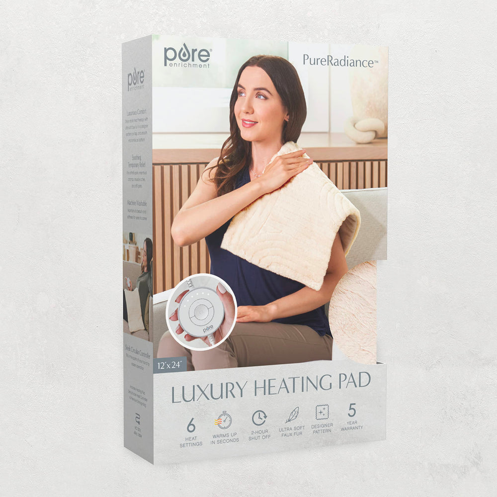 Detachable controller and machine washable cover simplify cleaning and care.