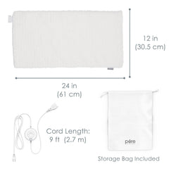Pure Enrichment PureRadiance machine-washable pad with detachable controller.