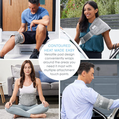 Pure Enrichment PureRelief gel-pack pocket enables hot or cold therapy.