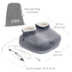 Pure Enrichment PureRelief Deluxe Foot Warmer controller is detachable for easy washing