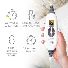 Removable gel pack enabling hot or cold therapy with a soft sleeve.