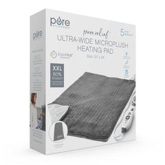 Pure Enrichment PureRelief gray design with storage bag for tidy storage.
