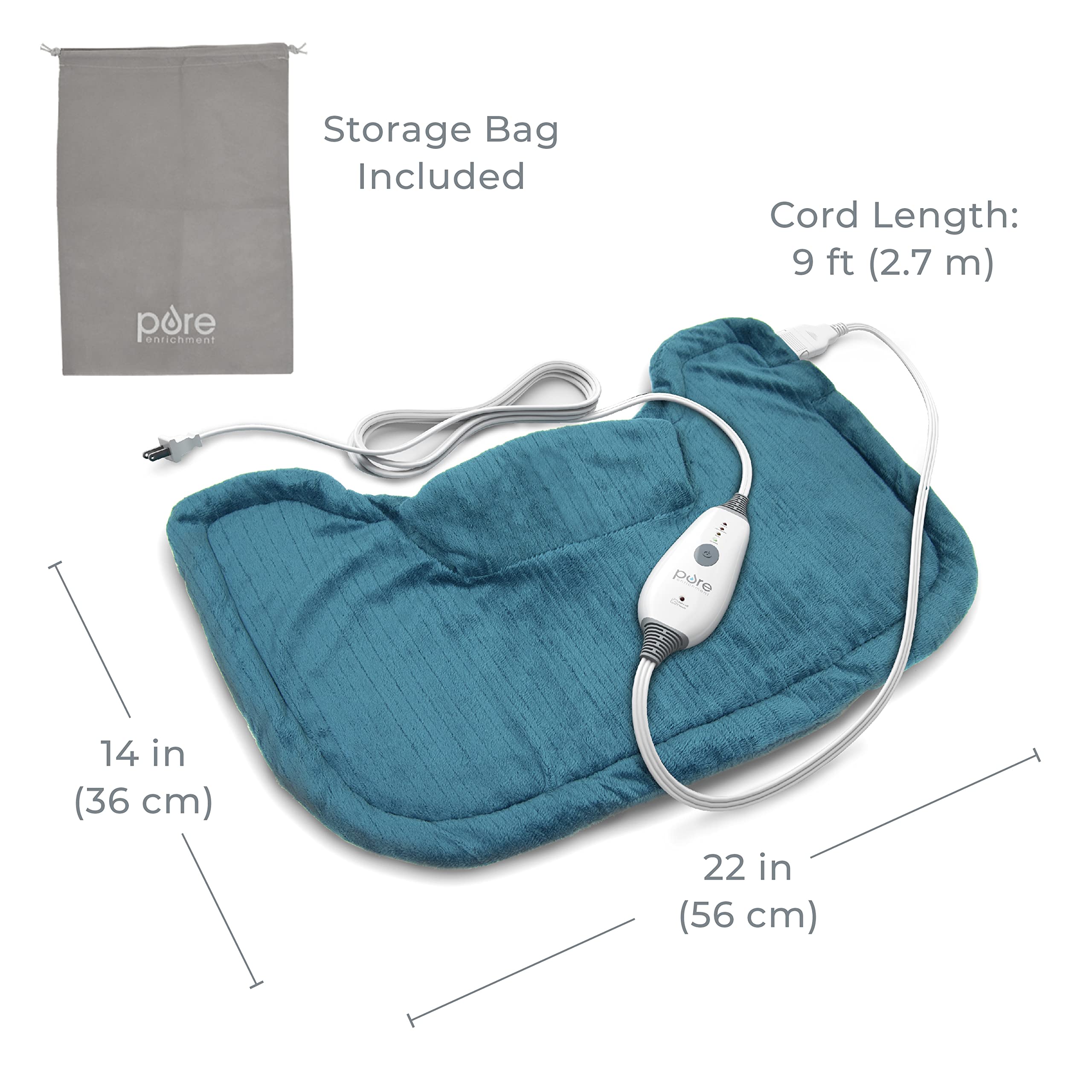 Pure Enrichment PureRelief magnetic closure secures a comfortable fit.
