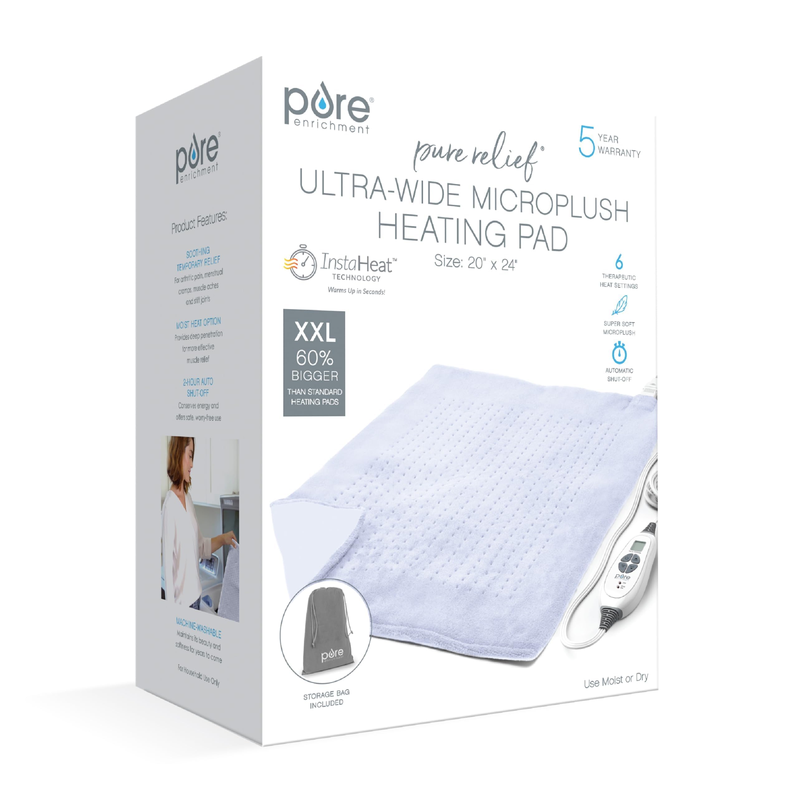 Pure Enrichment PureRelief Ultra-Wide warranty supports peace of mind.